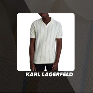 NWT Karl Lagerfeld Paris Johnny Collar Polo